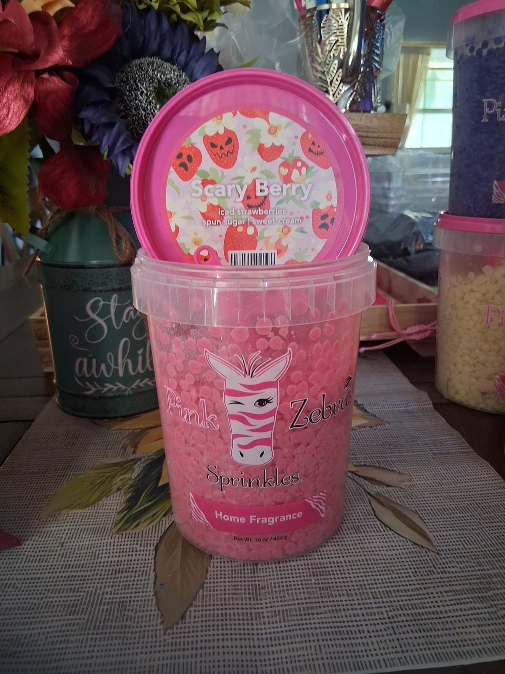 Pink Zebra Scary Berry Sprinkles - Bright Pink Fragrance Beads
